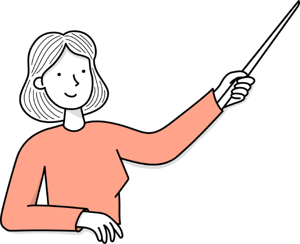 Illustración mujer con bastón